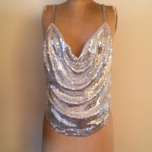 Sequin Rave Festival Club Disco Top